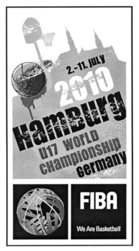 2.-11.JULY 2010 Hamburg U17 WORLD CHAMPIONSHIP Germany Logo (DPMA, 28.09.2009)