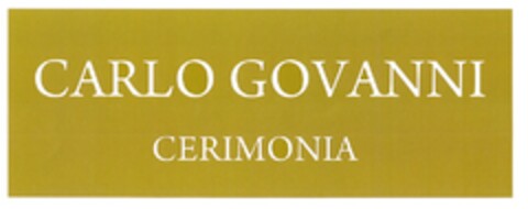 CARLO GOVANNI CERIMONIA Logo (DPMA, 03/26/2011)