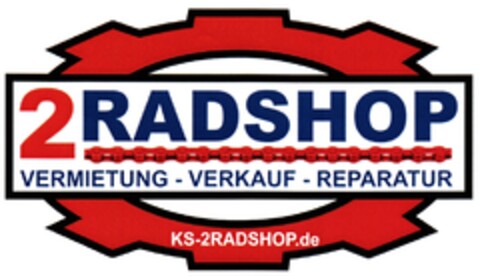 2RADSHOP VERMIETUNG - VERKAUF - REPARATUR Logo (DPMA, 24.03.2012)