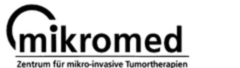 mikromed Zentrum für mikro-invasive Tumortherapien Logo (DPMA, 03/19/2015)