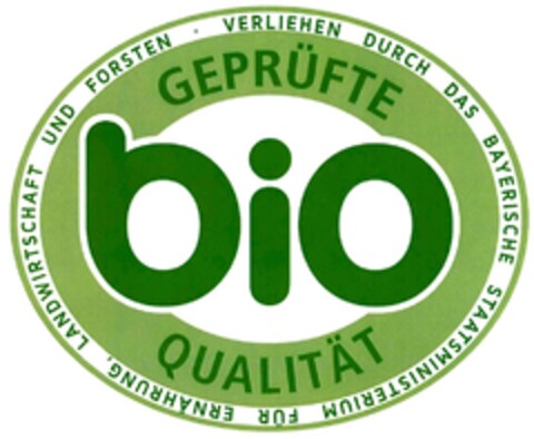 GEPRÜFTE bio QUALITÄT Logo (DPMA, 17.12.2015)