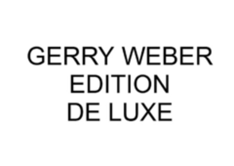 GERRY WEBER EDITION DE LUXE Logo (DPMA, 01.12.2015)