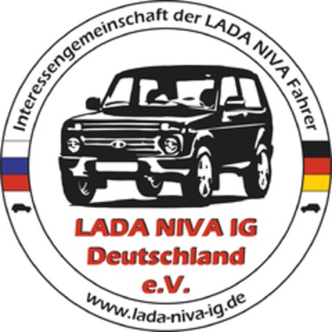 LADA NIVA IG Deutschland e.V. Interessengemeinschaft der LADA NIVA Fahrer www.lada-niva-ig.de Logo (DPMA, 06/12/2021)