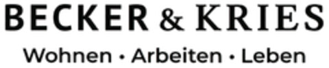 BECKER & KRIES Wohnen · Arbeiten · Leben Logo (DPMA, 02/23/2022)