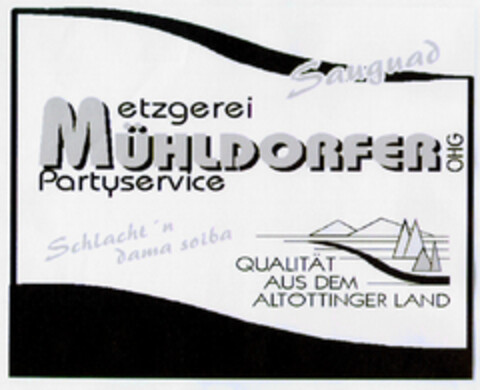 Metzgerei MÜHLDORFER OHG Partyservice Logo (DPMA, 23.04.2002)