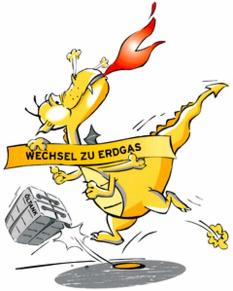 WECHSEL ZU ERDGAS Logo (DPMA, 16.03.2006)