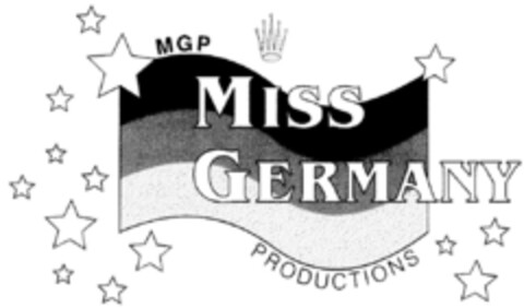 MGP MISS GERMANY PRODUCTIONS Logo (DPMA, 09.03.1999)