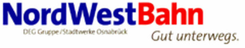 NordWestBahn Gut unterwegs. DEG Gruppe/Stadtwerke Osnabrück Logo (DPMA, 09/16/1999)