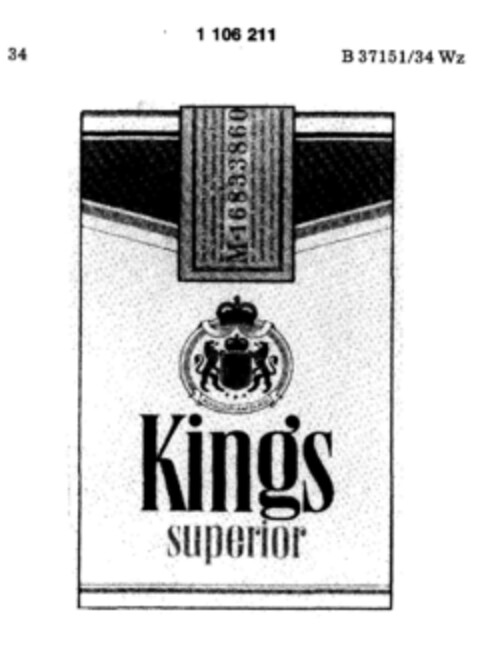 King`s superior Logo (DPMA, 14.12.1966)