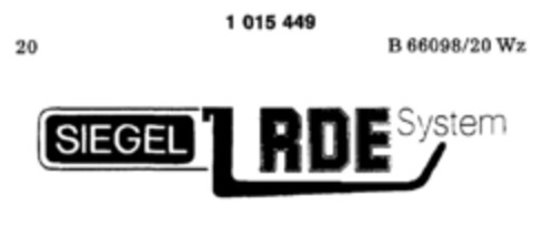 SIEGEL RDE System Logo (DPMA, 25.06.1980)