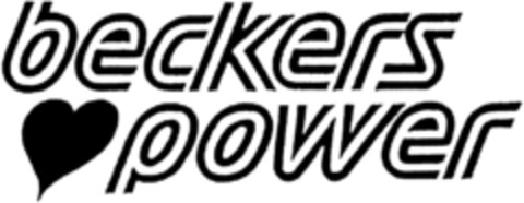 BECKERS POWER Logo (DPMA, 17.01.1991)