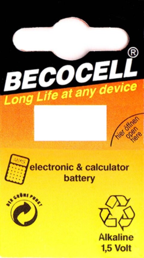 BECOCELL Logo (DPMA, 09.12.1992)