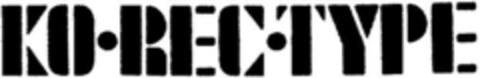 KO-REC-TYPE Logo (DPMA, 18.06.1993)