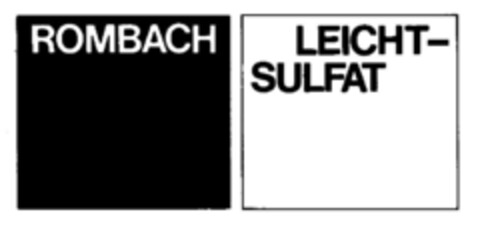 ROMBACH LEICHT-SULFAT Logo (DPMA, 03.03.1979)