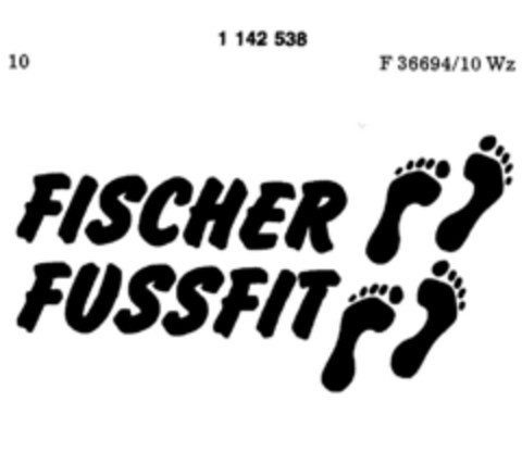 FISCHER FUSSFIT Logo (DPMA, 09/05/1988)