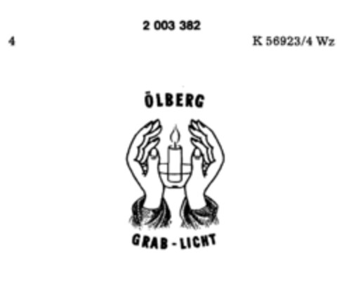 ÖLBERG GRAB-LICHT Logo (DPMA, 17.10.1990)