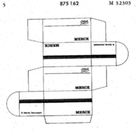 MERCK Logo (DPMA, 21.01.1970)