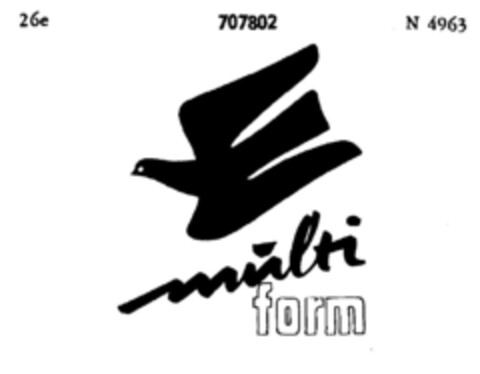 multi form Logo (DPMA, 01/31/1957)