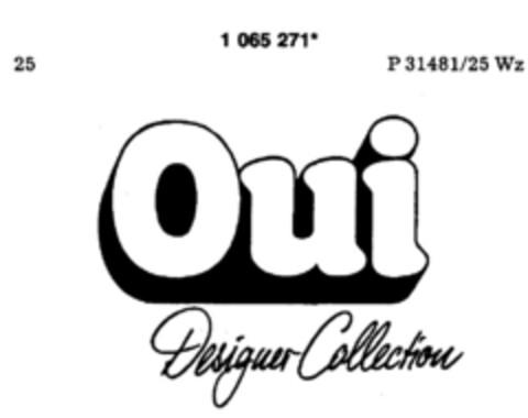 Oui Designer Collection Logo (DPMA, 05/11/1984)