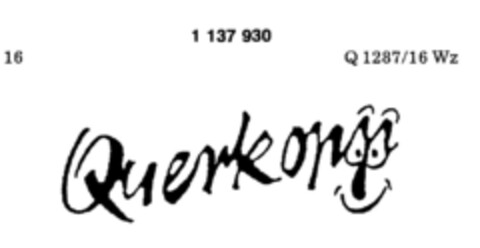 Querkopp Logo (DPMA, 12.07.1988)