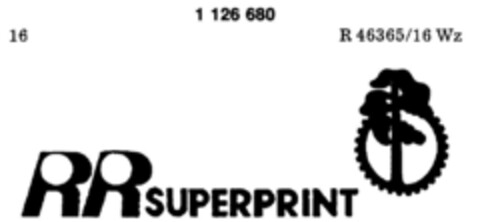 RR SUPERPRINT Logo (DPMA, 18.02.1988)