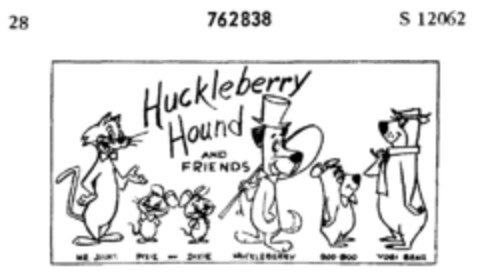 Huckleberry Hound AND FRIENDS Logo (DPMA, 28.12.1960)