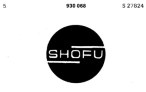 SHOFU Logo (DPMA, 26.04.1974)