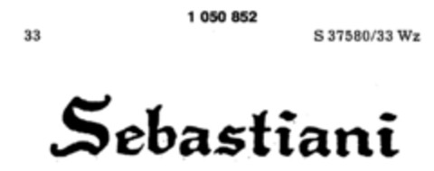 Sebastiani Logo (DPMA, 05/25/1982)