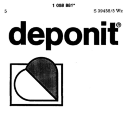 deponit Logo (DPMA, 10/13/1983)