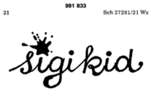 sigikid Logo (DPMA, 18.07.1978)