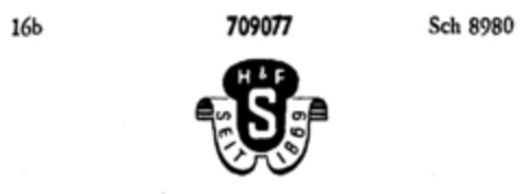 H&F S SEIT 1869 Logo (DPMA, 01.10.1956)