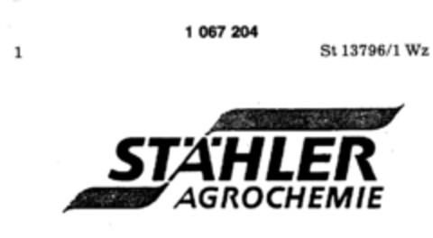STÄHLER AGROCHEMIE Logo (DPMA, 01.03.1984)