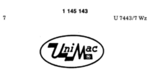 Uni Mac Logo (DPMA, 28.02.1989)