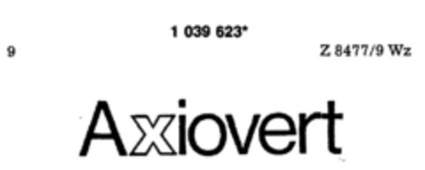 Axiovert Logo (DPMA, 28.08.1982)