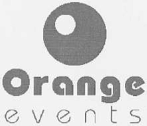 Orange events Logo (DPMA, 30.10.2001)