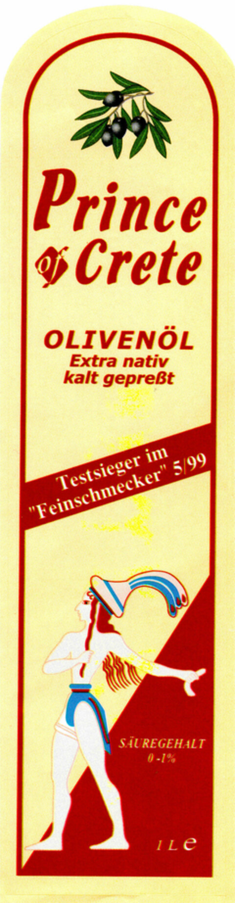 Prince of Crete OLIVENÖL Logo (DPMA, 09/22/2001)