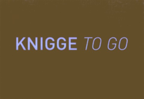 KNIGGE TO GO Logo (DPMA, 06.08.2009)