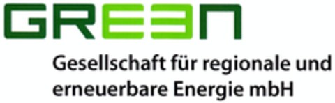GREEN Gesellschaft für regionale und erneuerbare Energie mbH Logo (DPMA, 20.01.2011)