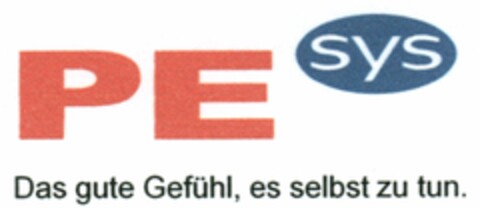 PE sys Das gute Gefühl, es selbst zu tun. Logo (DPMA, 26.03.2011)