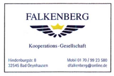 FALKENBERG Kooperations-Gesellschaft Logo (DPMA, 04.11.2011)