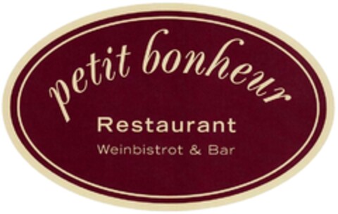 petit bonheur Restaurant Weinbistro & Bar Logo (DPMA, 09.08.2012)
