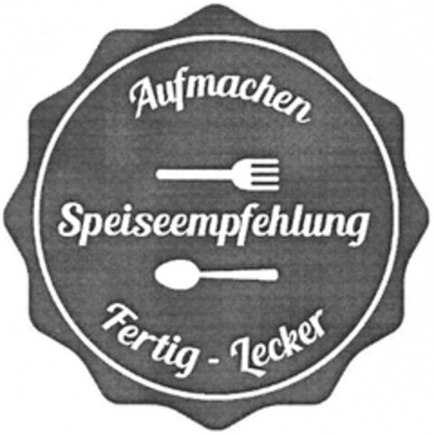 Aufmachen Speiseempfehlung Fertig - Lecker Logo (DPMA, 11/05/2014)