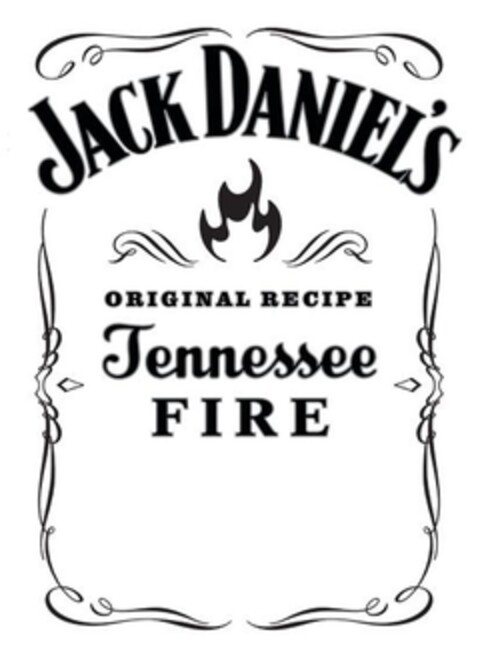 JACK DANIEL'S ORIGINAL RECIPE Tennessee F I R E Logo (DPMA, 12.10.2015)