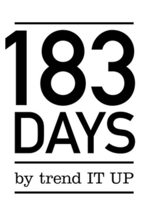 183 DAYS by trend IT UP Logo (DPMA, 10.07.2017)