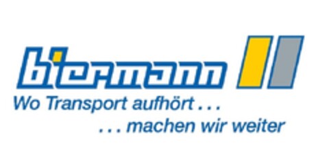 biermann Wo Transport aufhört... ...machen wir weiter Logo (DPMA, 18.07.2018)