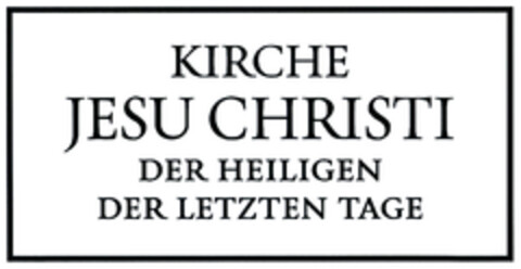 KIRCHE JESU CHRISTI Logo (DPMA, 27.03.2020)
