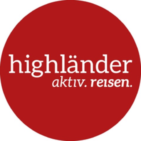 highländer aktiv. reisen. Logo (DPMA, 22.05.2024)