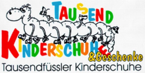 Tausendfüssler Kinderschuhe & Geschenke Logo (DPMA, 15.03.2002)