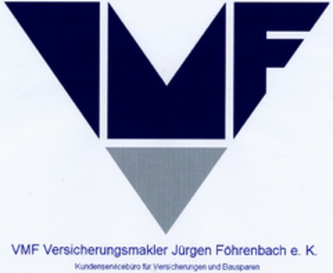 VMF Versicherungsmakler Jürgen Föhrenbach e.K. Kundenservicebüro für Versicherungen und Bausparen Logo (DPMA, 07.03.2003)