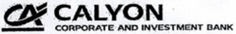 CA CALYON CORPORATE AND INVESTMENT BANK Logo (DPMA, 12.12.2003)